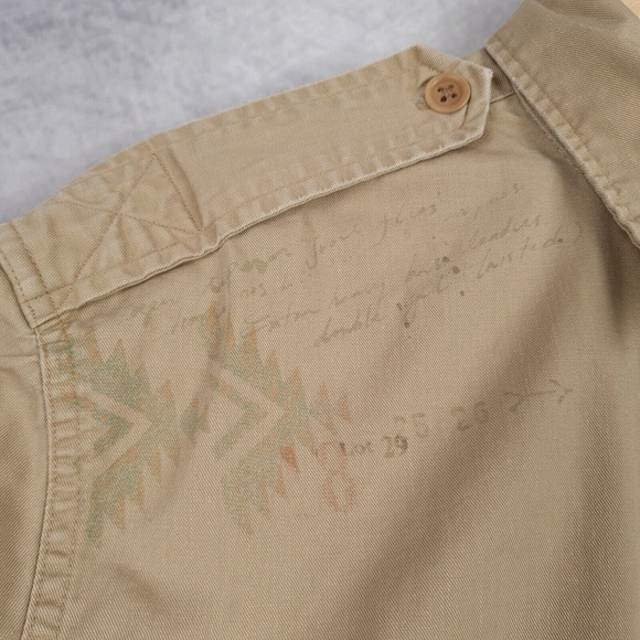 Polo Ralph Lauren Shirt Mens XL Button Up Military Surplus Cargo Aztec Printed - Picture 5 of 16